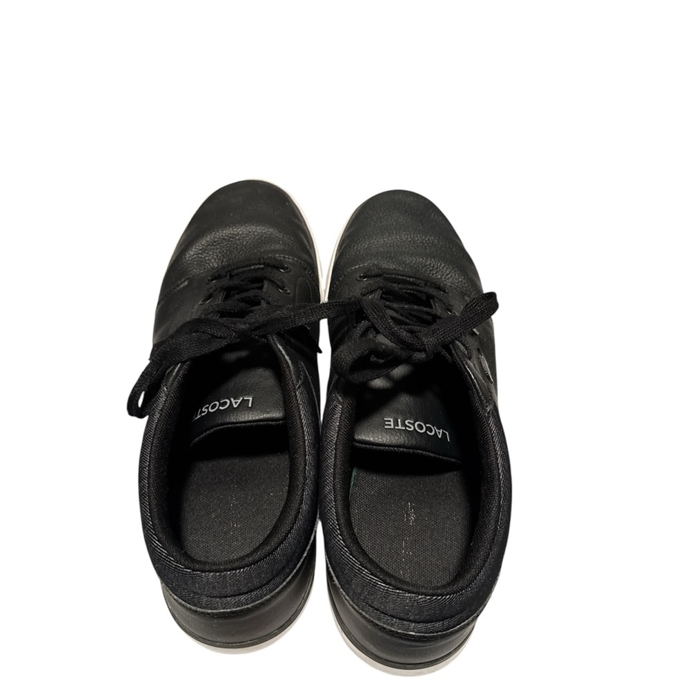 Lacoste Men's Black Leather Minzah Sneakers